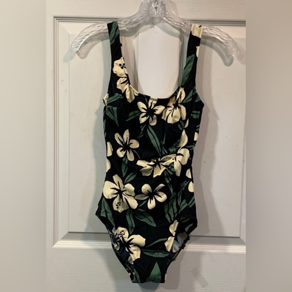 Elizabeth Stewart Palm Tree One-Piece Bathing Suit size 6